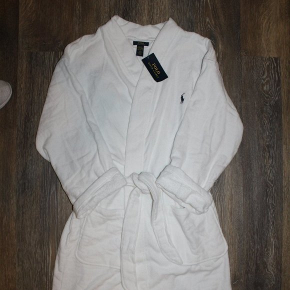 NWT POLO RALPH‎ LAUREN MEN'S PLUSH VELOUR BATH ROBE - Picture 3 of 5